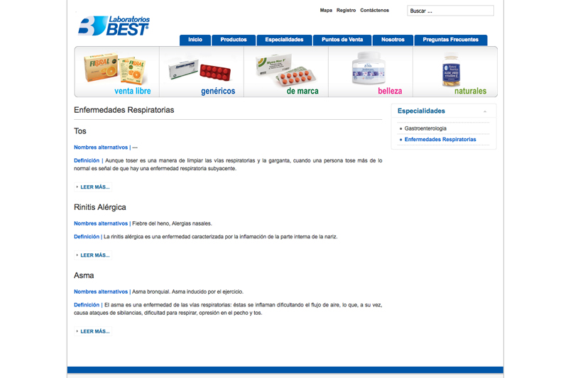 Laboratorios Best web