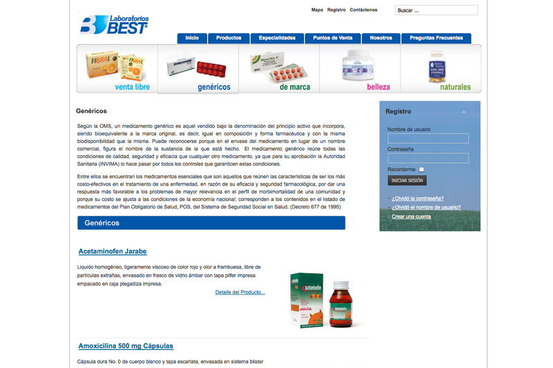 Laboratorios Best web