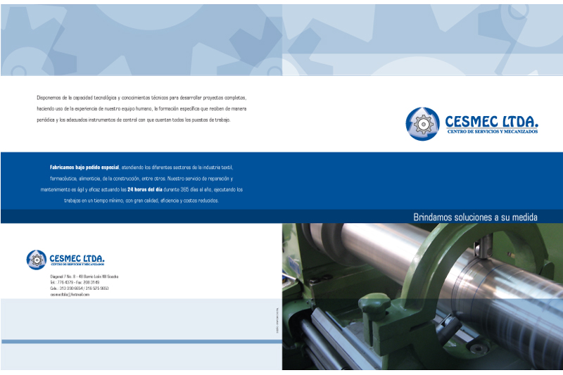 Cesmec Ltda. brochure frente