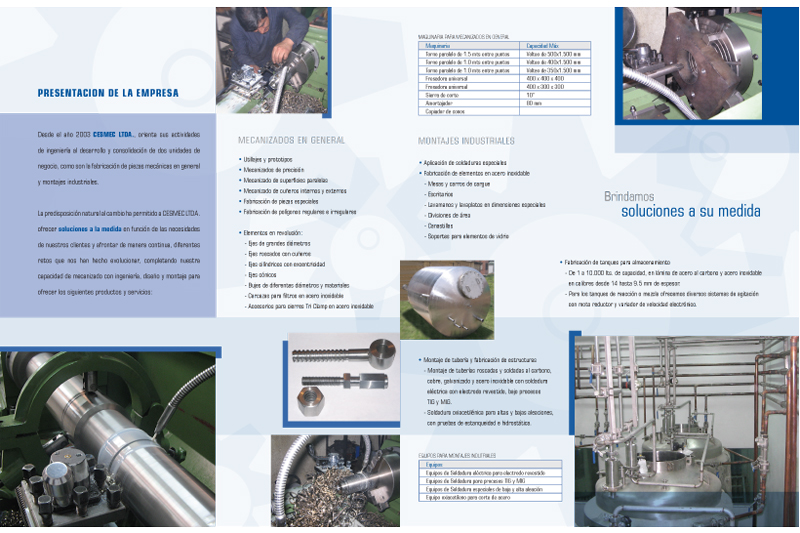 Cesmec Ltda. brochure interior