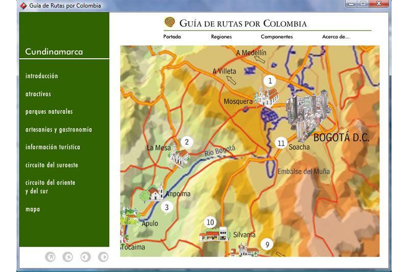 guia de rutas por colombia multimedia