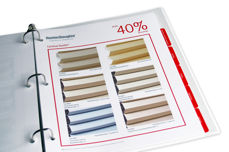 hunter douglas libro de oportunidades continas duette