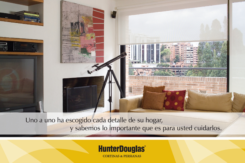 hunter douglas aviso publicitario