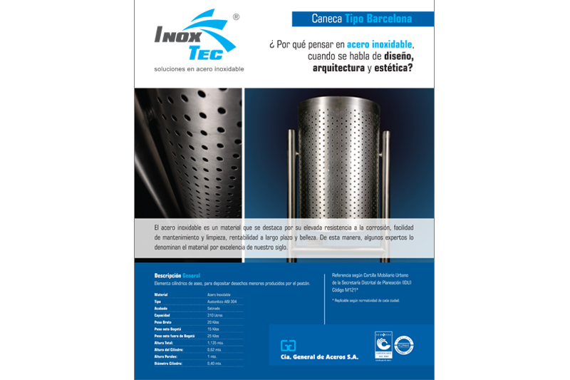 inoxtec brochure caneca barcelona portada