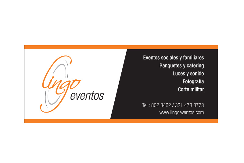 lingo eventos aviso fachada