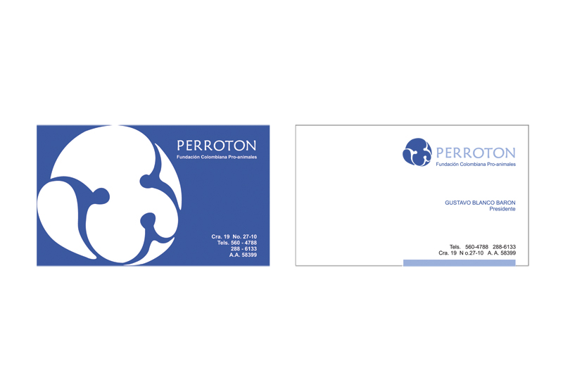perroton tarjetas presentación