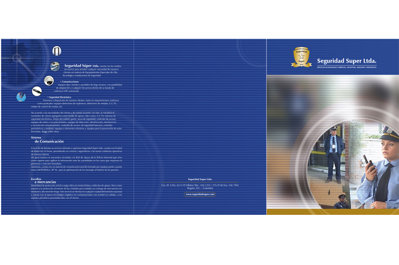 Seguridad super brochure frente