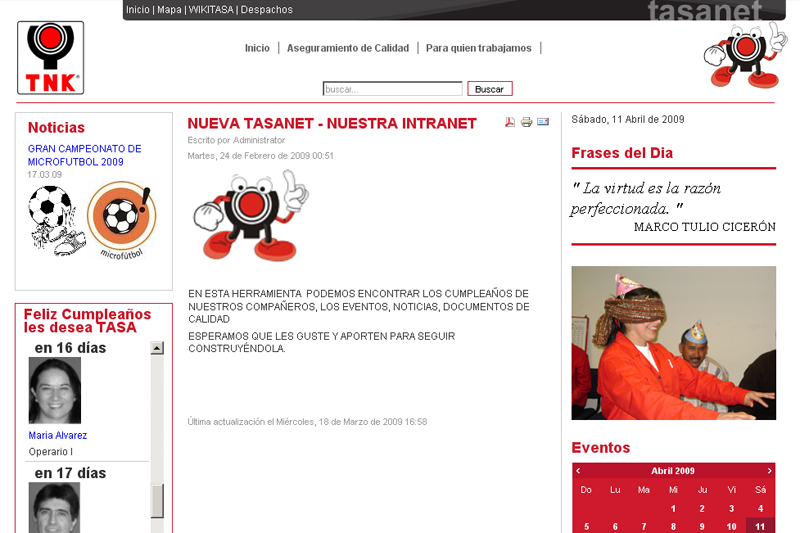 TNK intranet