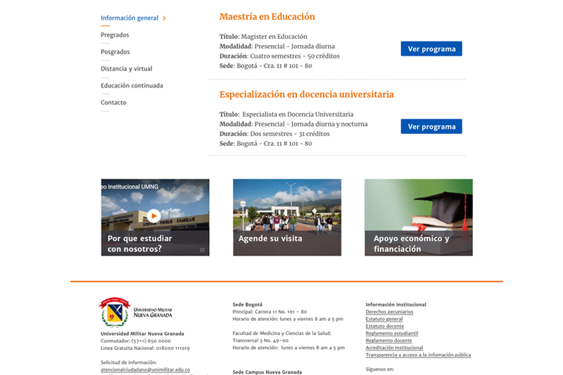 universidad militar web